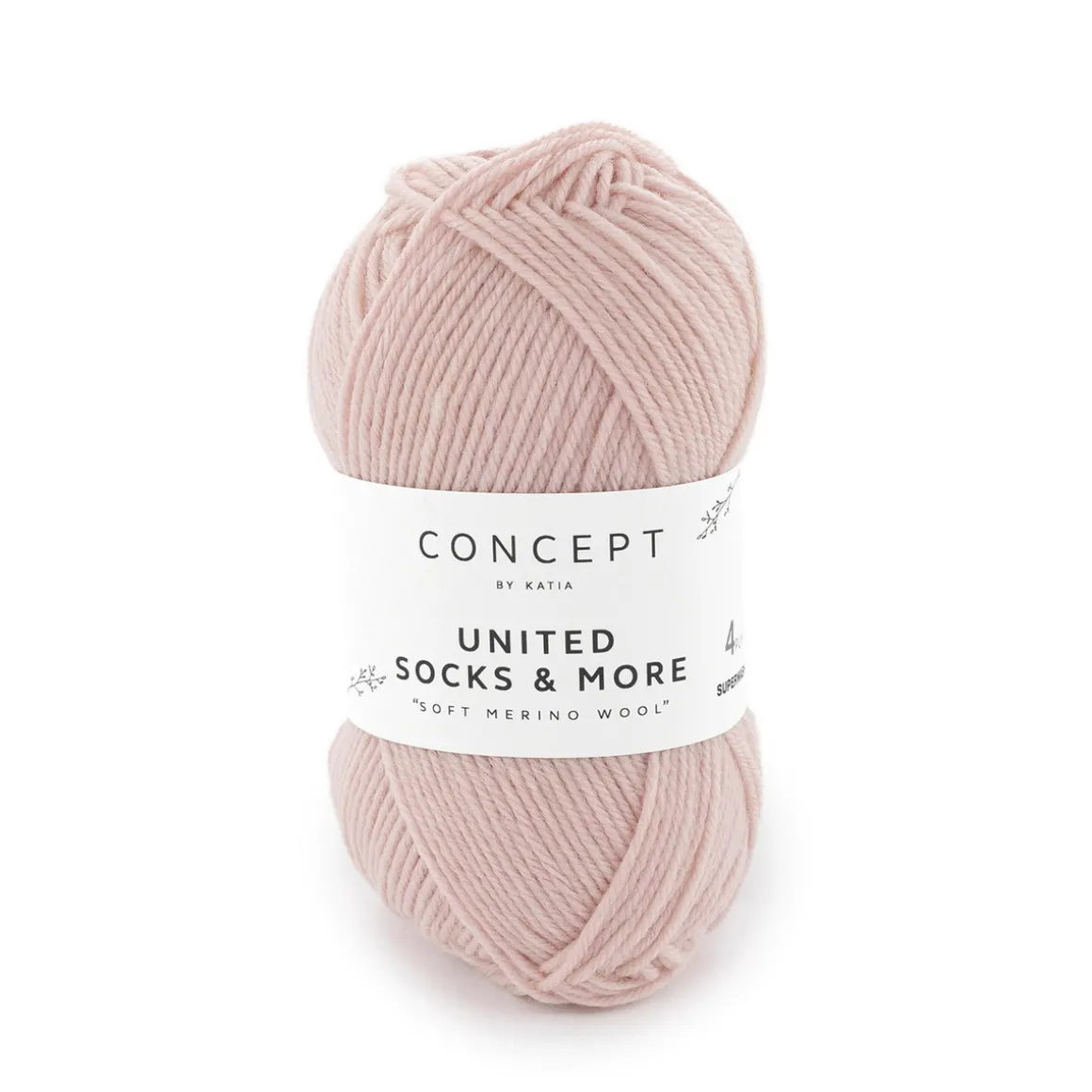 Garn United Socks 25 g lyserosa