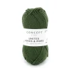 Garn United Socks 25 g mørkegrønn