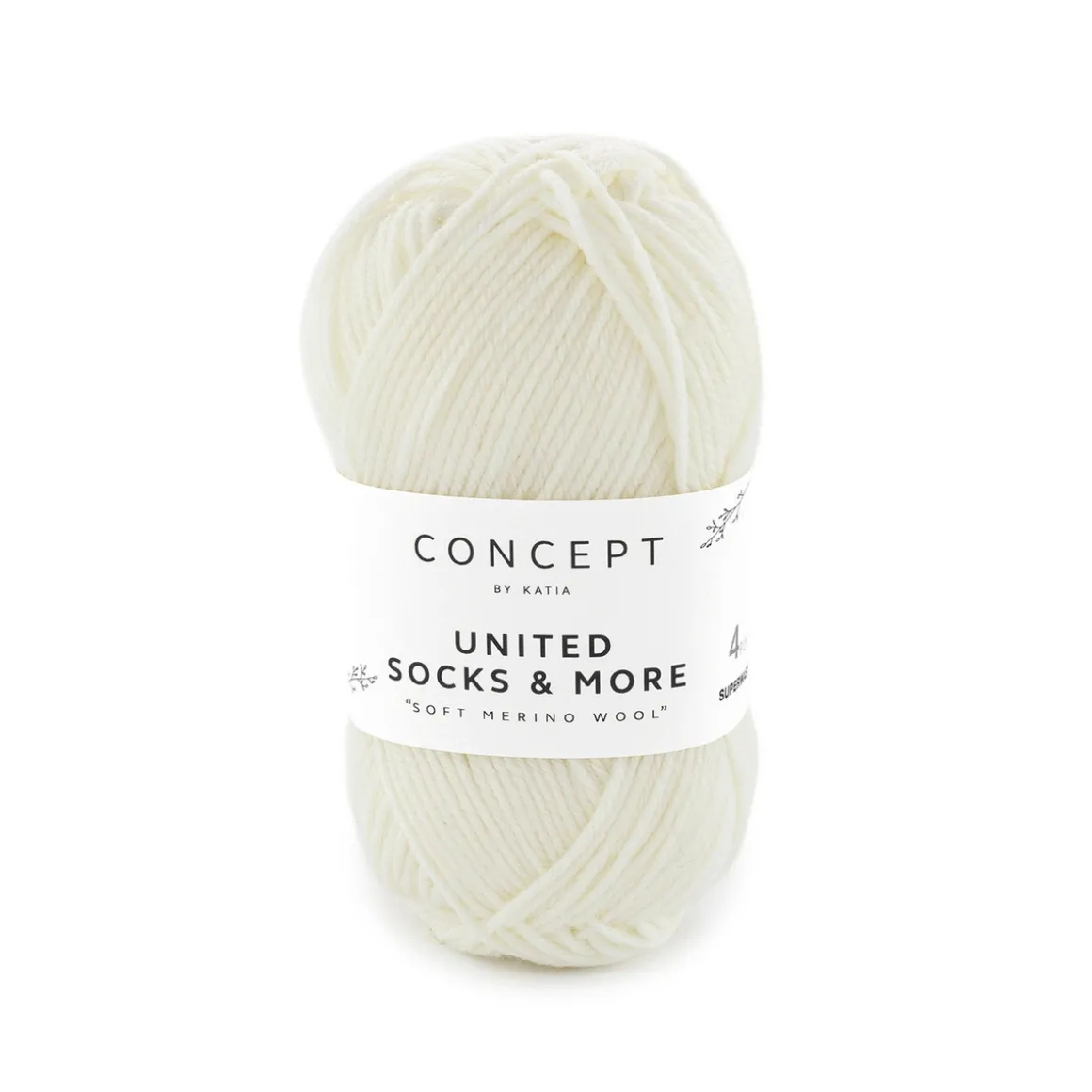 Garn United Socks 25 g offwhite