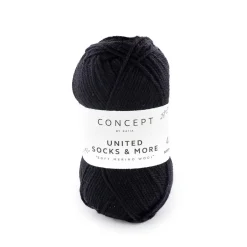 Garn United Socks 25 g svart