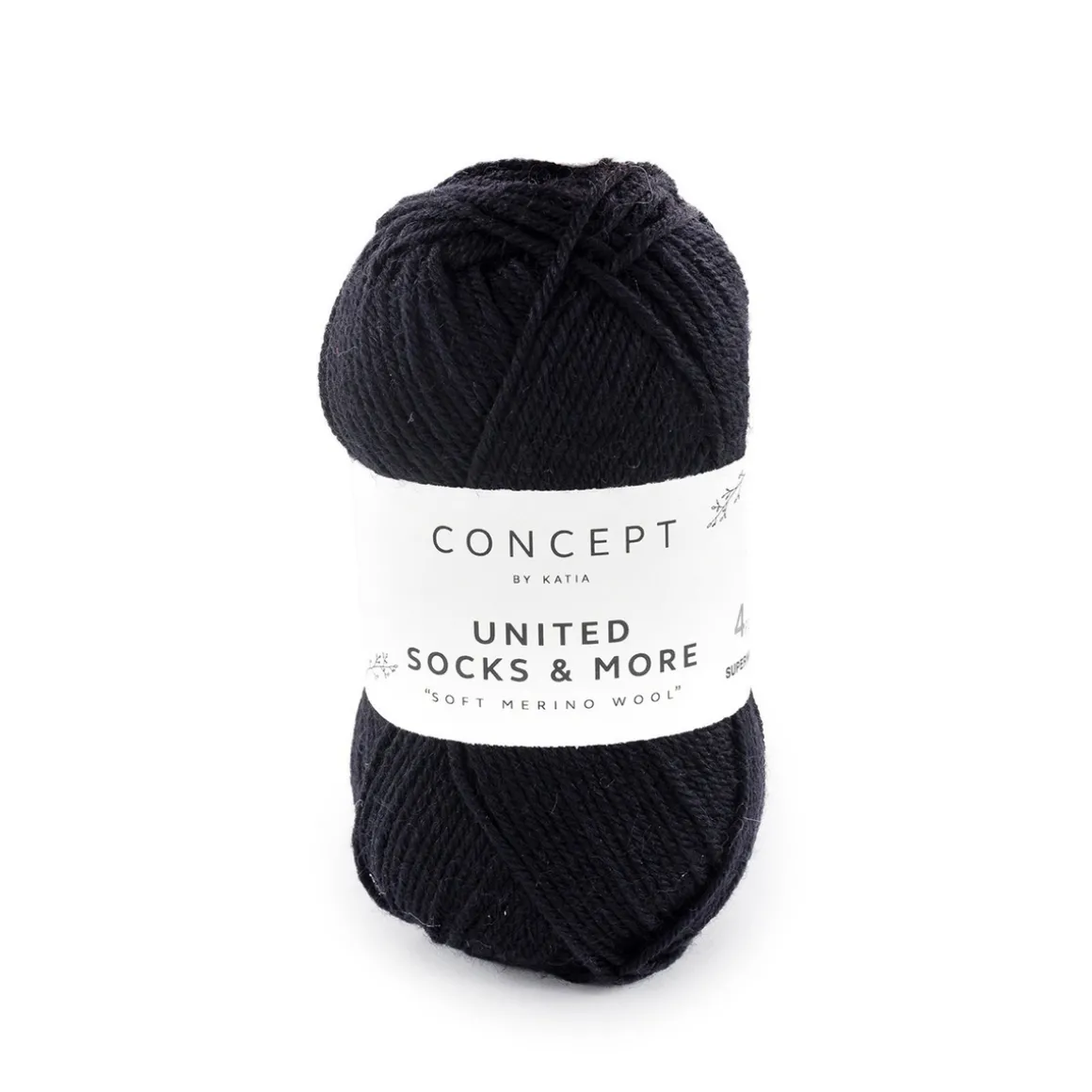 Garn United Socks 25 g svart