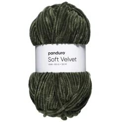 Garn Velvet 100 g mørkegrønn
