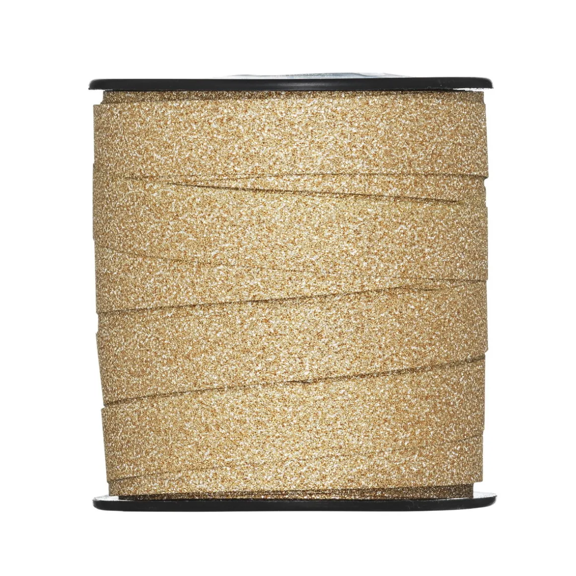 Gavebånd 25 meter på rull, 1 cm bredt – glitter bronse