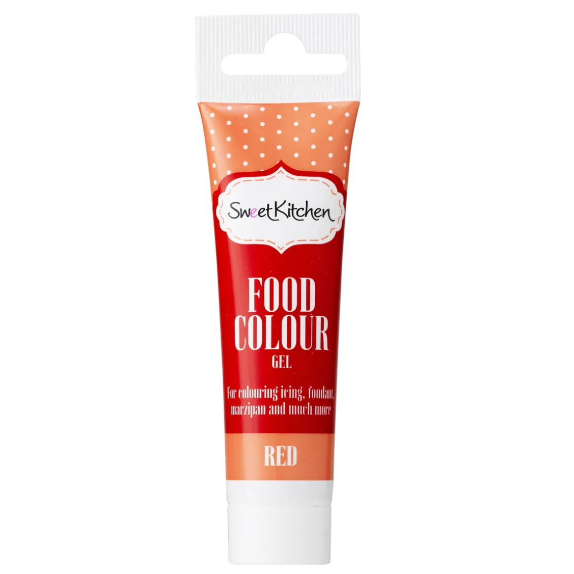 Geléfarge, spiselig næringsmiddelfarge til baking, rød 25 g