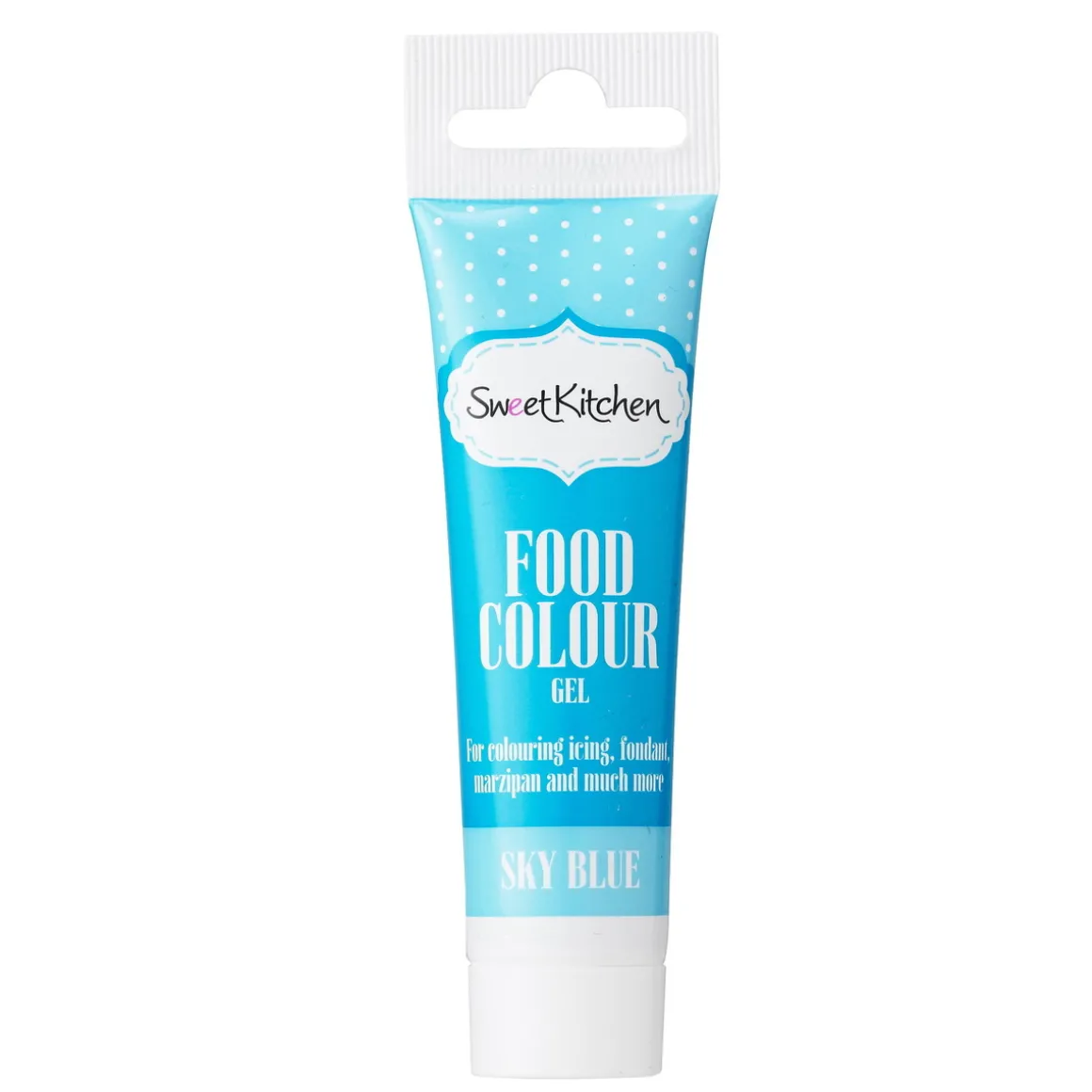 Geléfarge, spiselig næringsmiddelfarge til baking, himmelblå 25 g