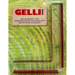 Gelli Arts placement tool, L-formet verktøy for geltrykk / monotrykk. 12,7×17,8 cm / 5×7 tommer