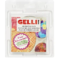 Gelli Arts rund plate – Ø10 cm / 4 tommer