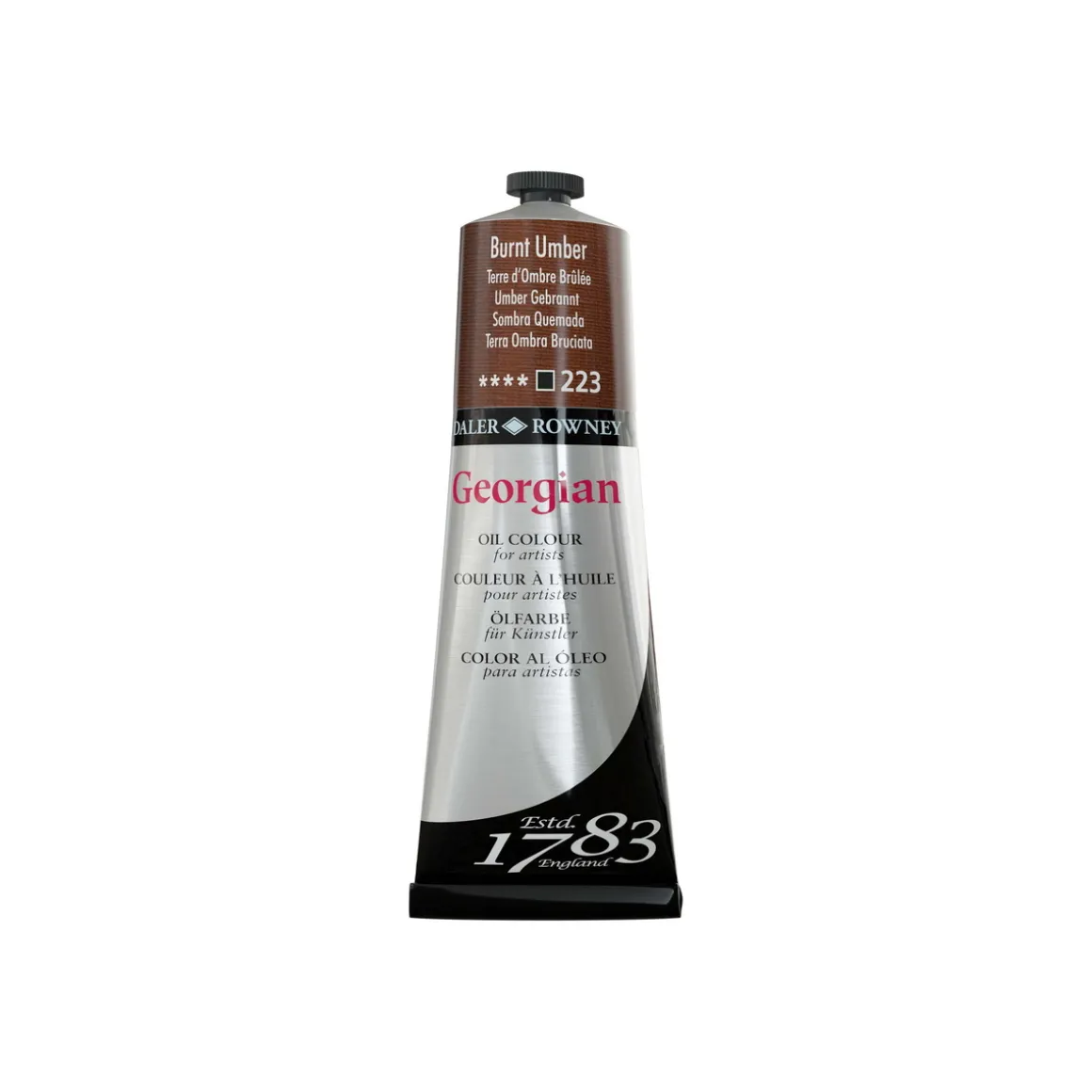 Georgian Oil Colour oljemaling 225 ml Burnt Umber 223