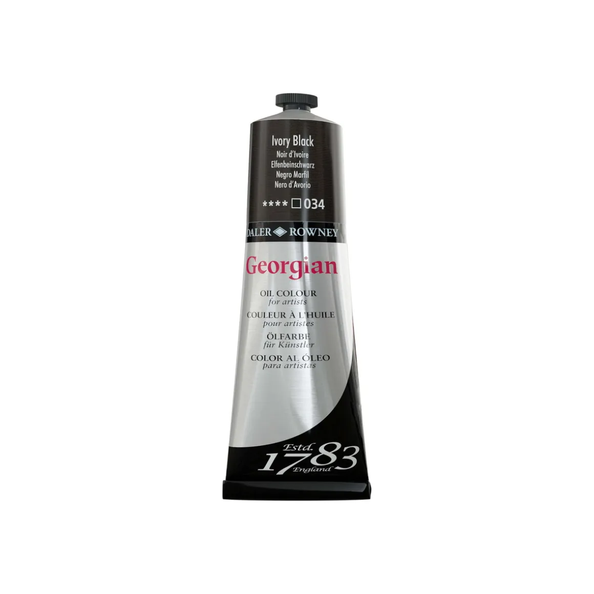 Georgian Oil Colour oljemaling 225 ml Ivory Black 034
