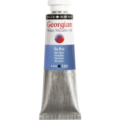 Georgian Water Mixable Oil Colour, vannløselig oljemaling 37 ml Sky Blue 130