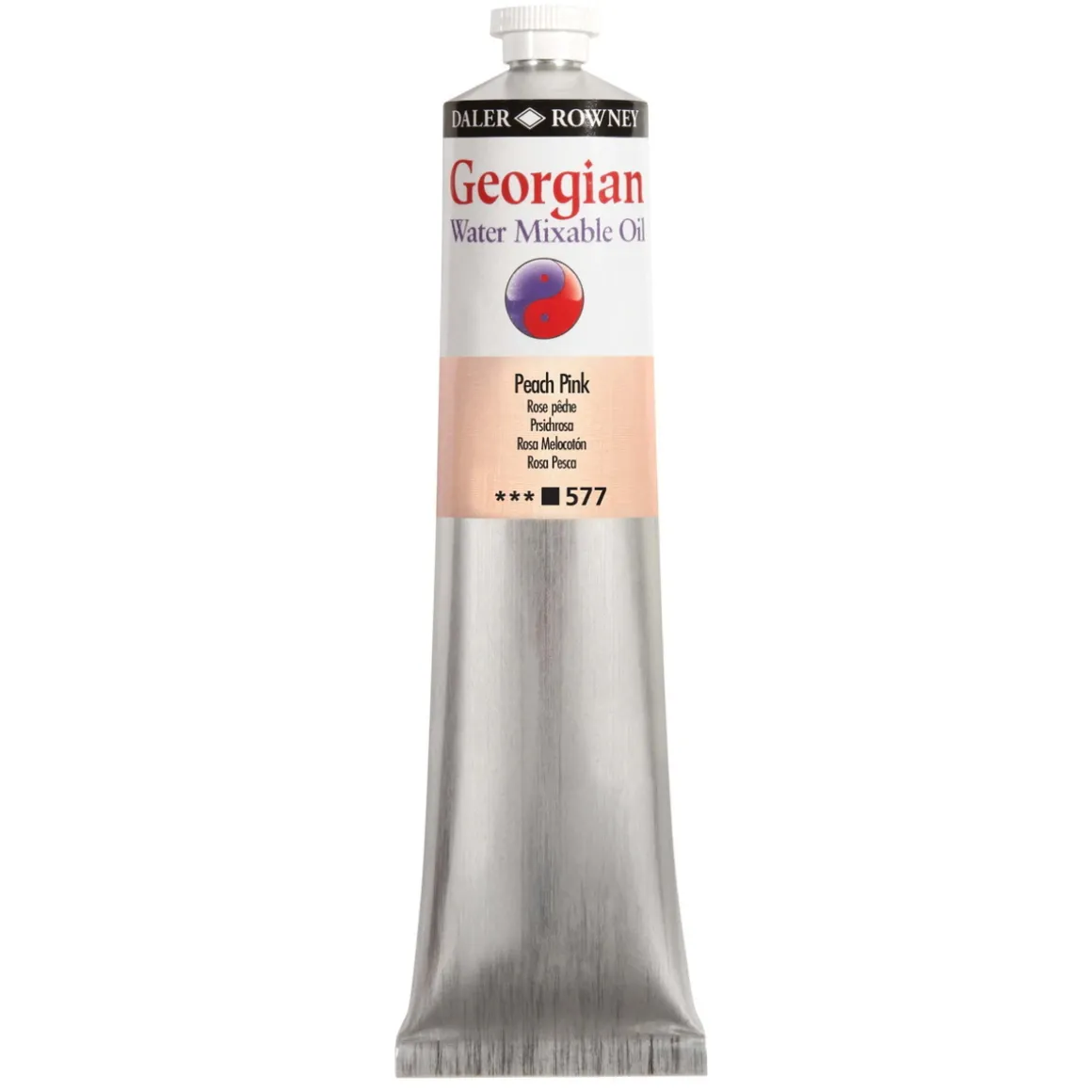 Georgian Water Mixable Oil Colour, vannløselig oljemaling 37 ml Peach Pink 577