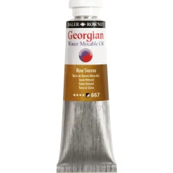 Georgian Water Mixable Oil Colour, vannløselig oljemaling 37 ml Raw Sienna 667