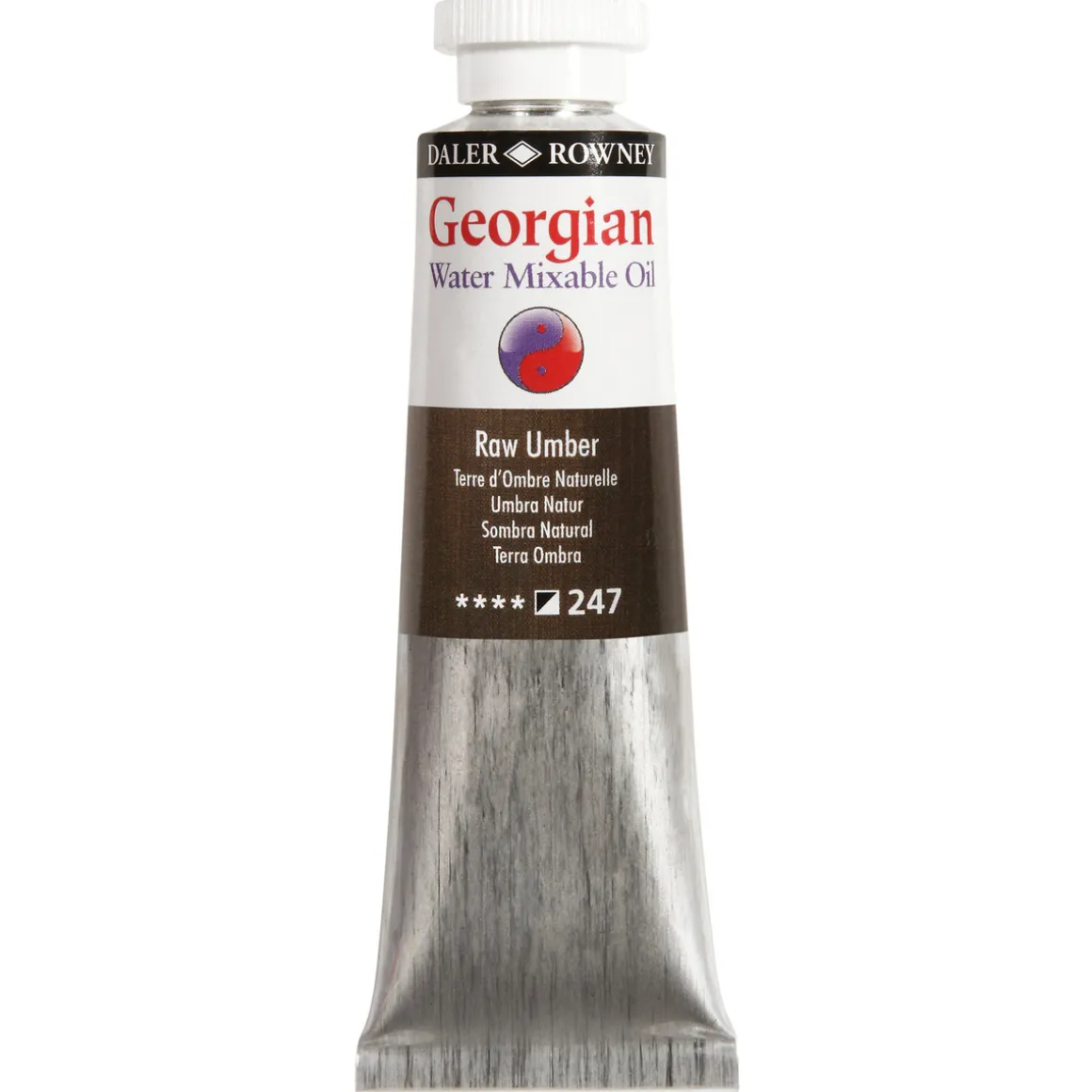Georgian Water Mixable Oil Colour, vannløselig oljemaling 37 ml Raw Umber 247