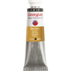 Georgian Water Mixable Oil Colour, vannløselig oljemaling 37 ml Yellow Ochre 663