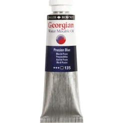 Georgian Water Mixable Oil Colour, vannløselig oljemaling 37 ml Prussian Blue 135