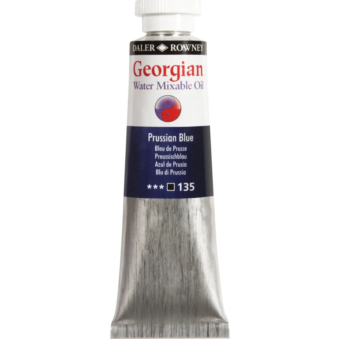 Georgian Water Mixable Oil Colour, vannløselig oljemaling 37 ml Prussian Blue 135