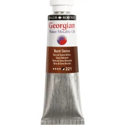 Georgian Water Mixable Oil Colour, vannløselig oljemaling 37 ml Burnt Sienna 221