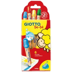 Giotto Jumbo Fargeblyanter 6 stk.