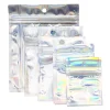 Gjenlukkbare iriserende polybags 10 stk. 6×8, 7×10, 8×11, 10×12 og 12×15 cm