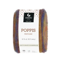 Gjestal Garn Poppis printgarn 50 g oransje – gradert garn