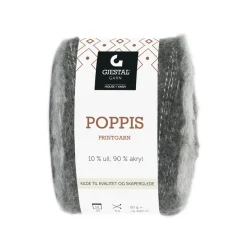 Gjestal Garn Poppis printgarn 50 g grå – gradert garn