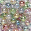 Glitterperler med nydelige iriserende farger, ca. 300 stk. med diameter 10 mm