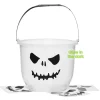 Godteribøtte glow in the dark, selvlysende gresskarbøtte til Halloween Ø23 cm