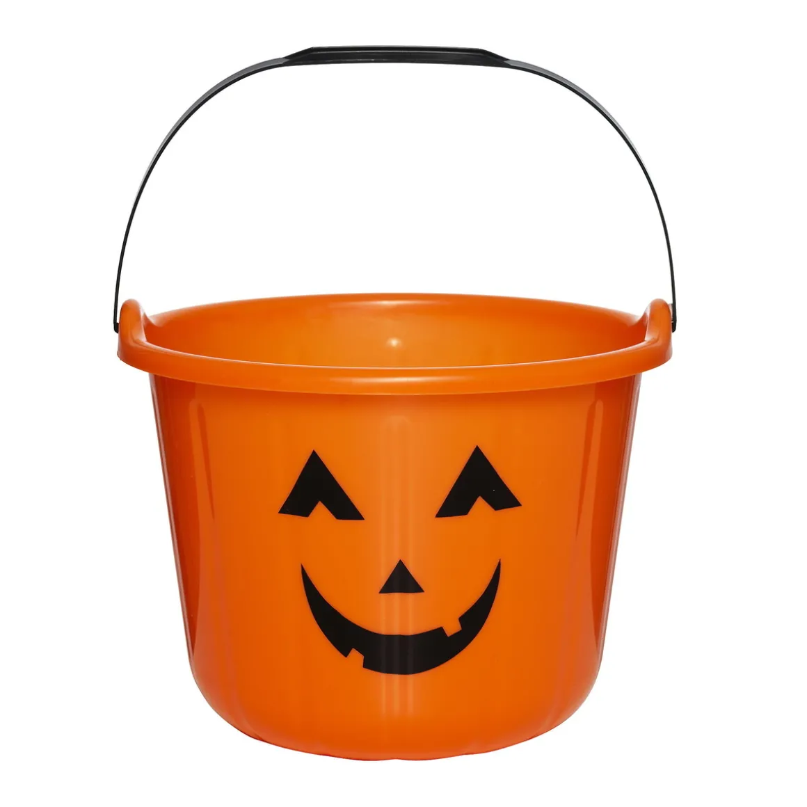Godteribøtte oransje, gresskarbøtte til Halloween Ø22,5 cm