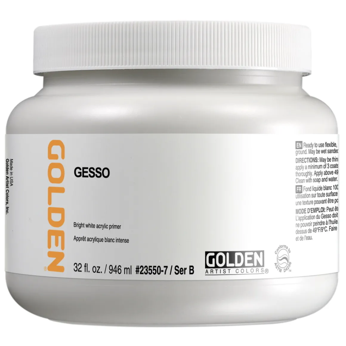 Golden Acryl 946ml Gesso 3550