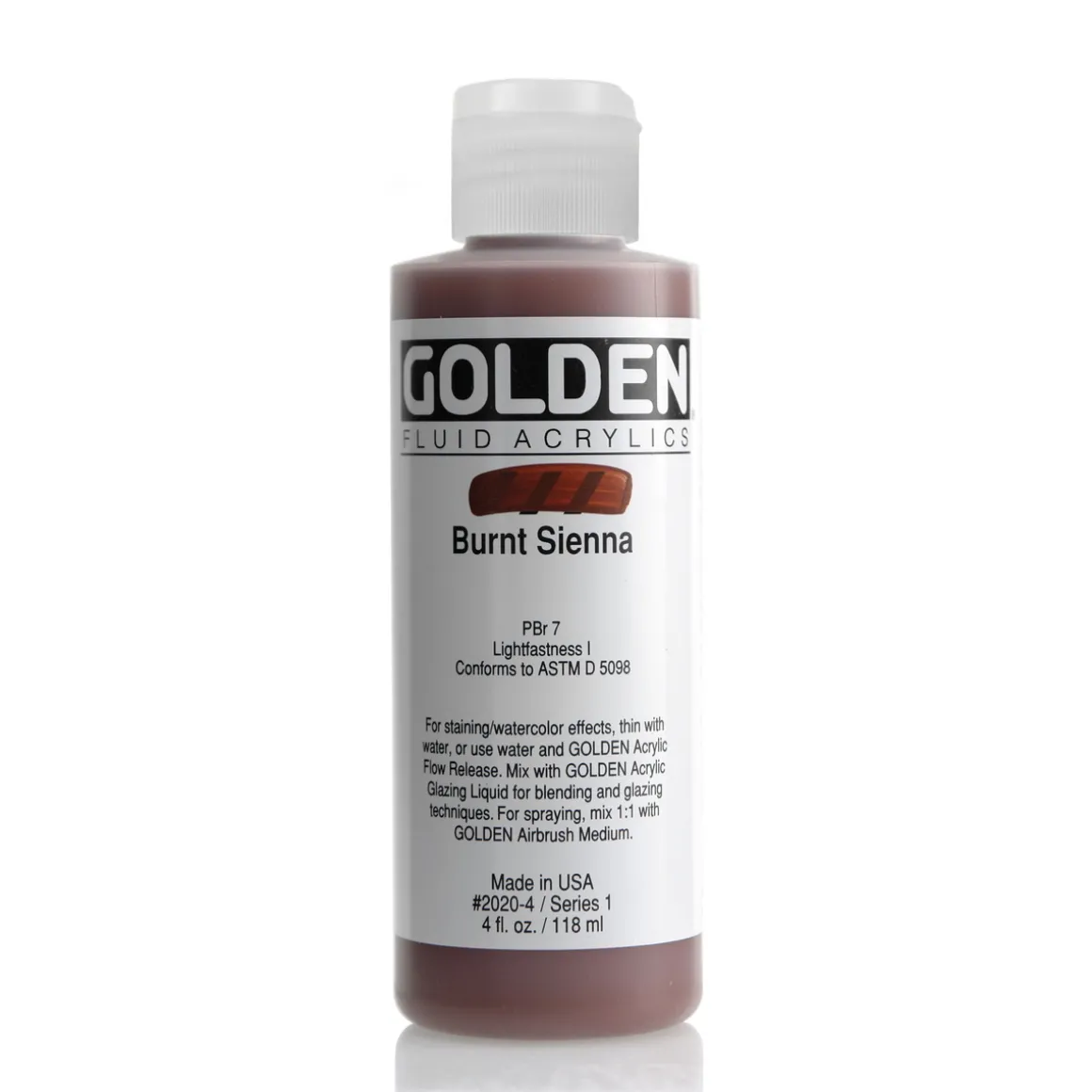 Golden Fluid Acrylics 118 ml - 2020 Burnt Sienna
