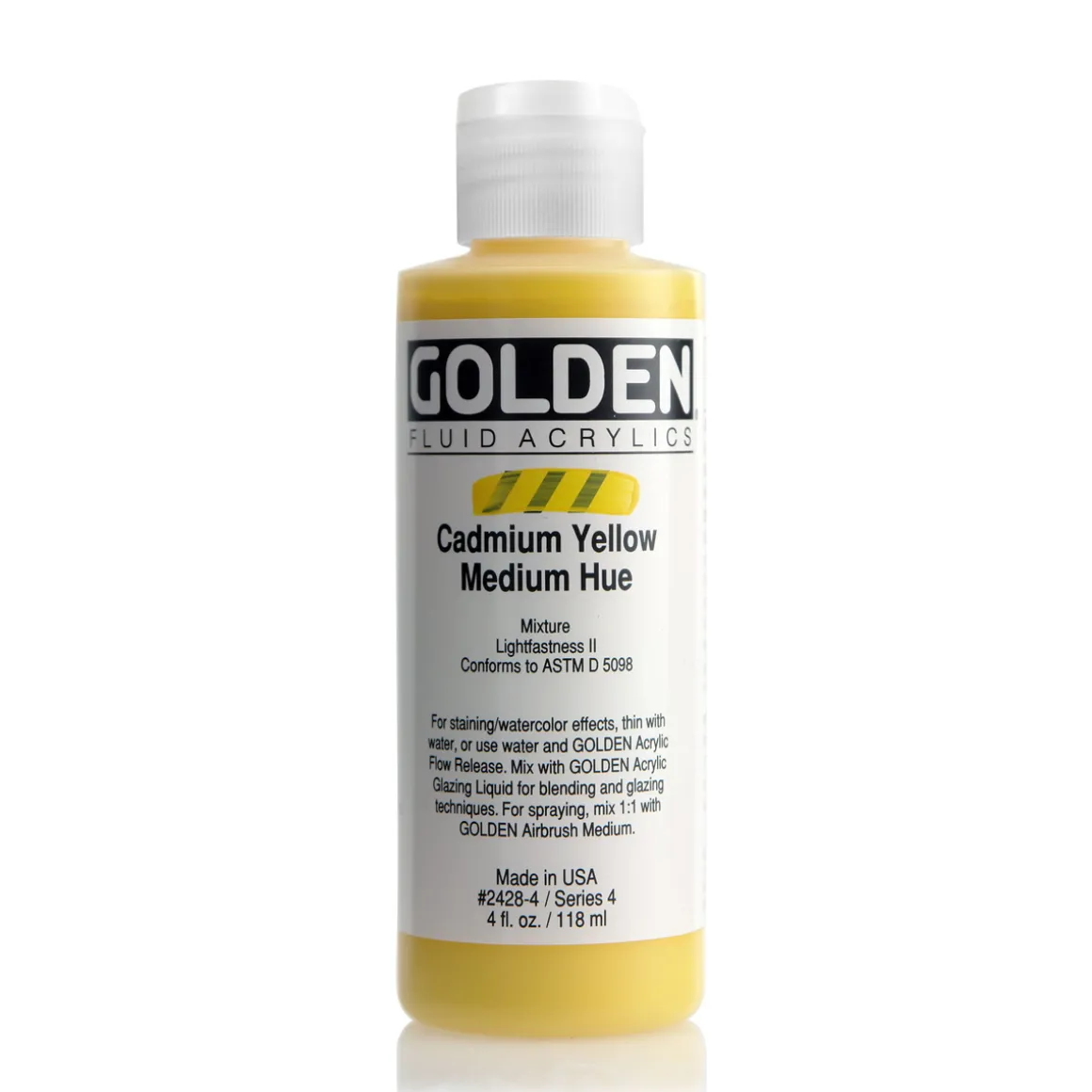 Golden Fluid Acrylics 118 ml - 2428 Cadmium Yellow Medium Hue