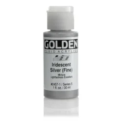 Golden Fluid Acrylics 30 ml - 2457 Iridescent Silver F.