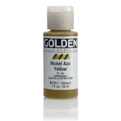 Golden Fluid Acrylics 30 ml - 2225 Nickel Azo Yellow