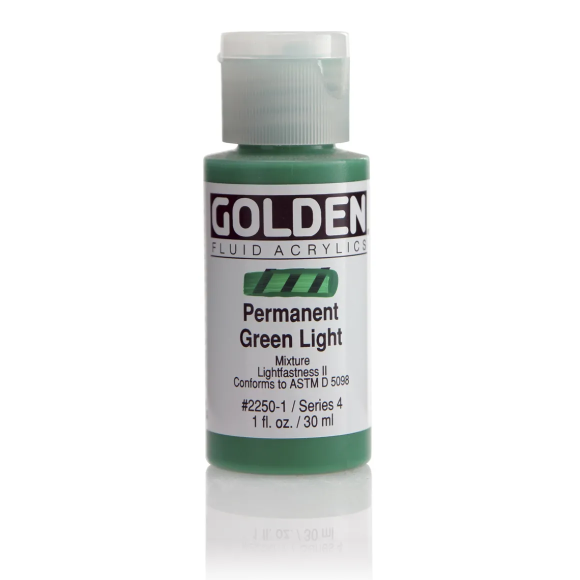 Golden Fluid Acrylics 30 ml - 2250 Permanent Green Light