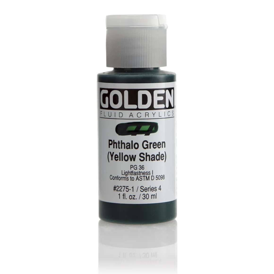Golden Fluid Acrylics 30 ml - 2275 Pthtalo Green (YS)