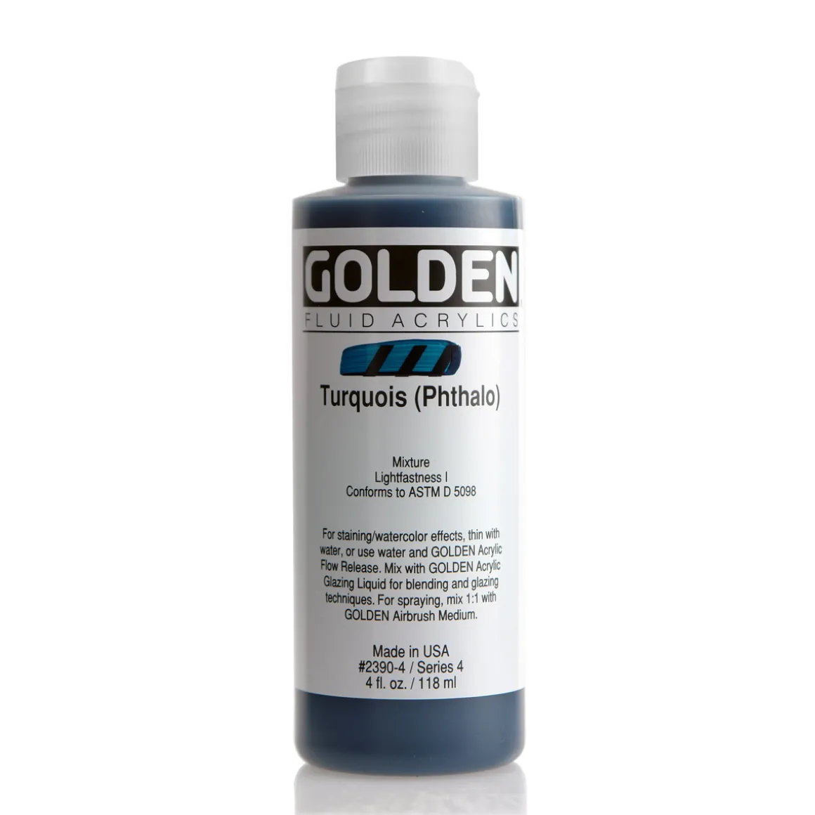 Golden Fluid Acrylics 118 ml - 2390 Turquois (Phthalo)