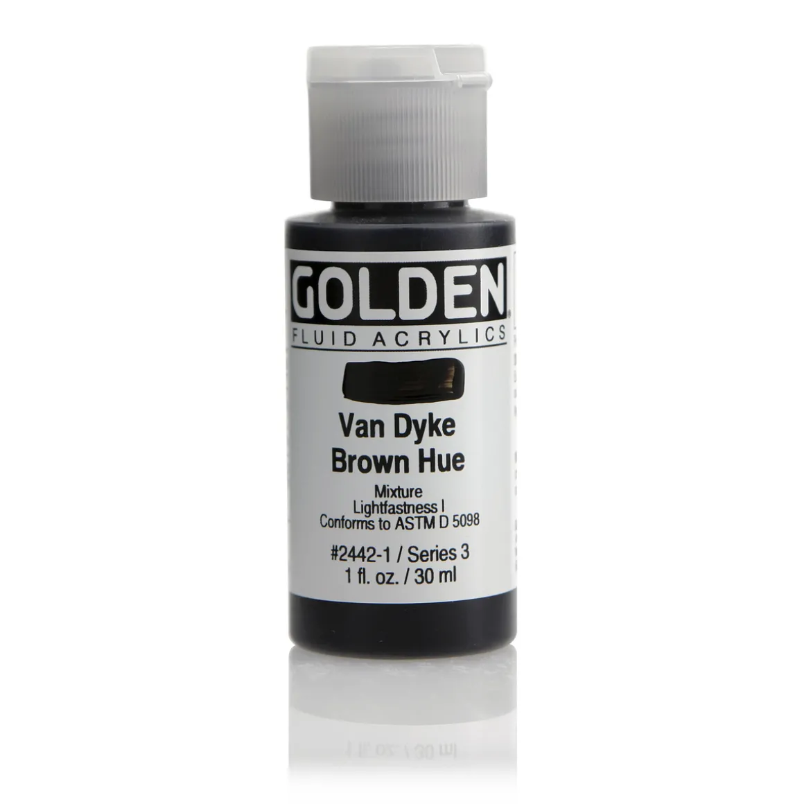 Golden Fluid Acrylics 30 ml - 2442 Van Dyke Brown Hue