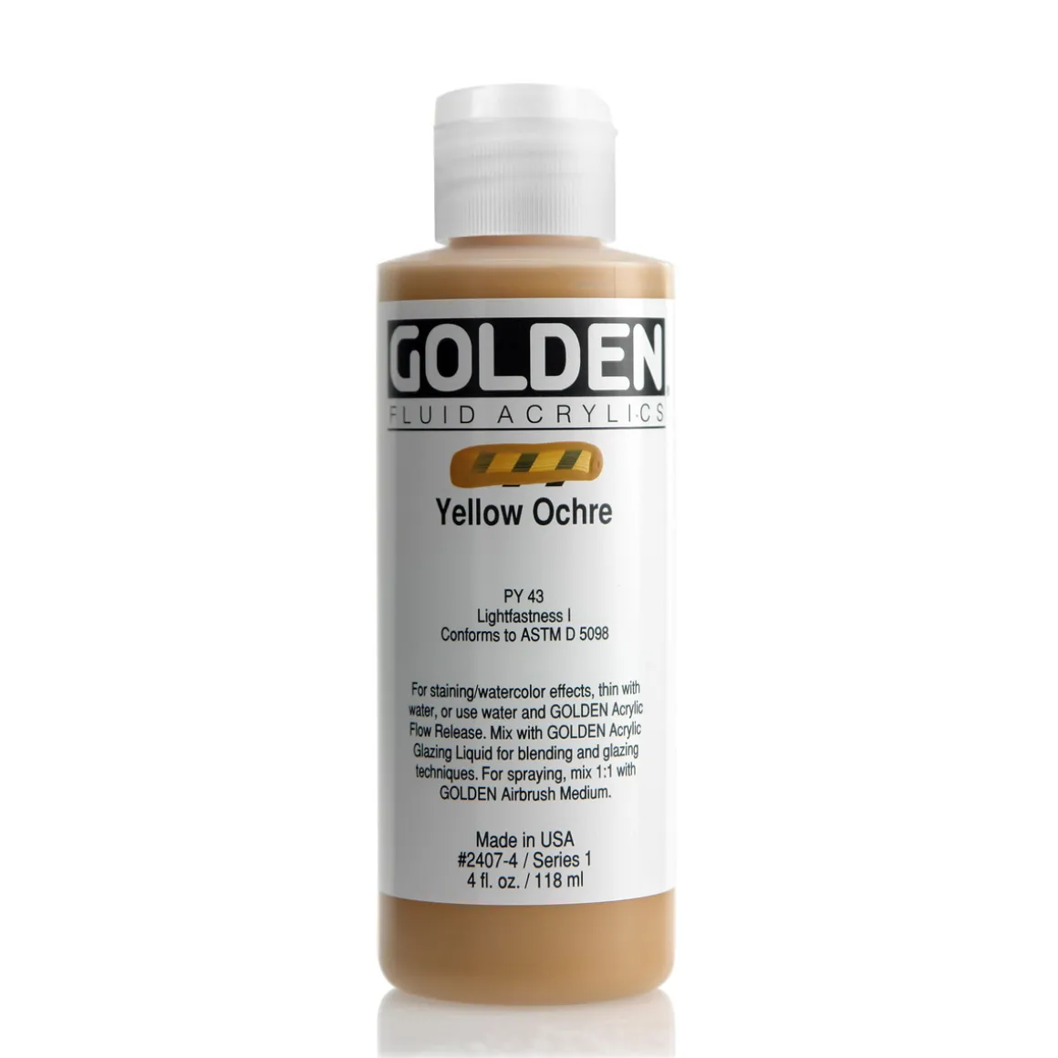 Golden Fluid Acrylics 118 ml - 2407 Yellow Ochre