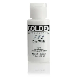 Golden Fluid Acrylics 30 ml - 2415 Zinc White