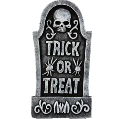 Gravstein med teksten Trick or Treat – 59 cm høy