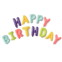 Happy B-day folie pastell