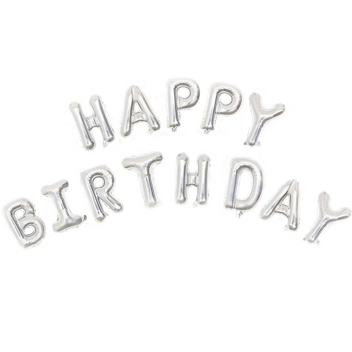 Happy B-day folie sølv
