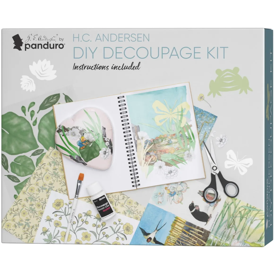 H.C. Andersen DIY Decoupage Kit – alt du trenger for eventyrlig decoupage!