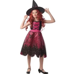 Heksekjole Halloween-kostyme, str. 122–134, for barn 7–9 år