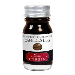 Herbin Fountain Ink 10 ml, blekk til reservoarpenner – brun / café des îles