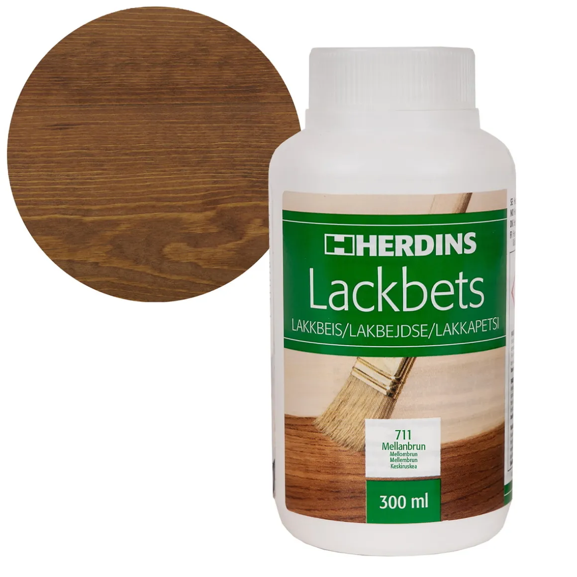 Herdins lakkbeis 300 ml – 711 mellombrun