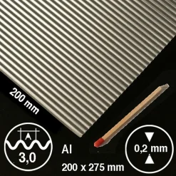 Hermoli ark Aluminium 3 mm