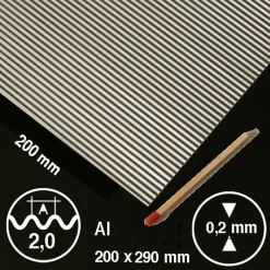 Hermoli ark Aluminium 2 mm
