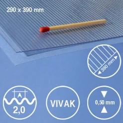 Hermoli ark korrugert pet 2 mm