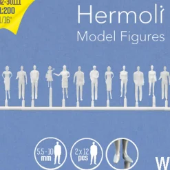 Hermoli stående figurer 1:200